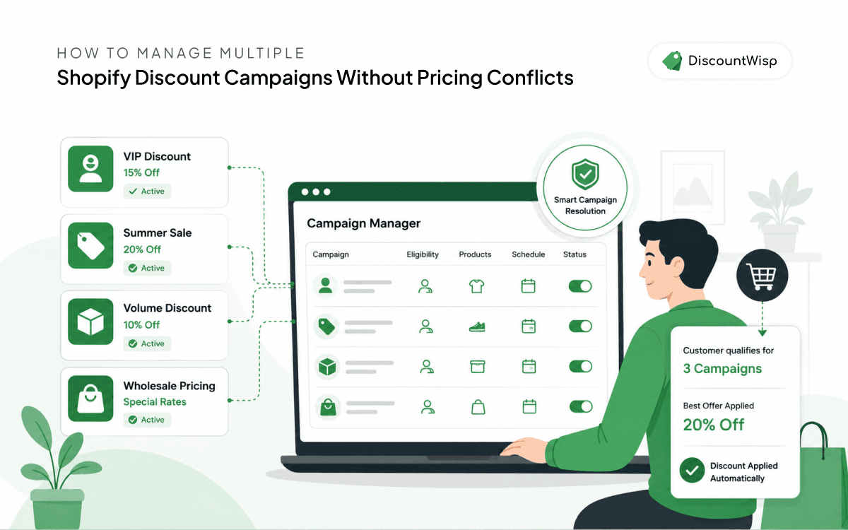How to Manage Multiple Shopify Discount Campaigns Without Pricing Conflicts