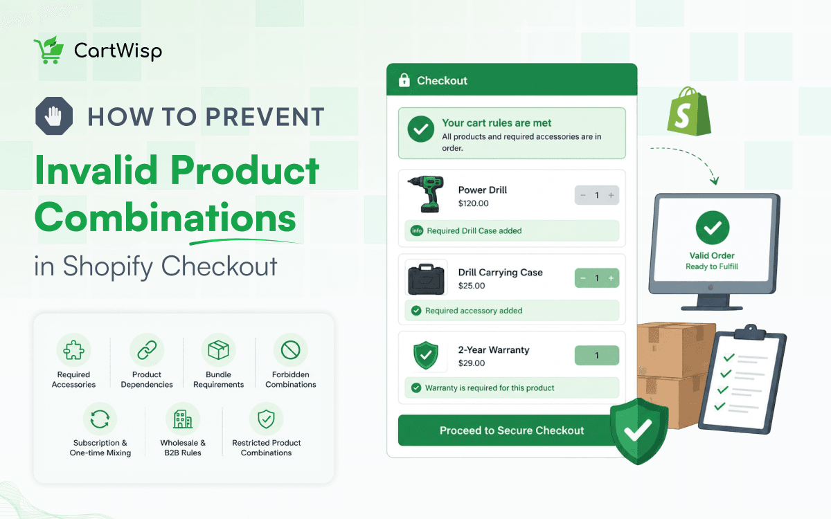How to Prevent Invalid Product Combinations in Shopify Checkout