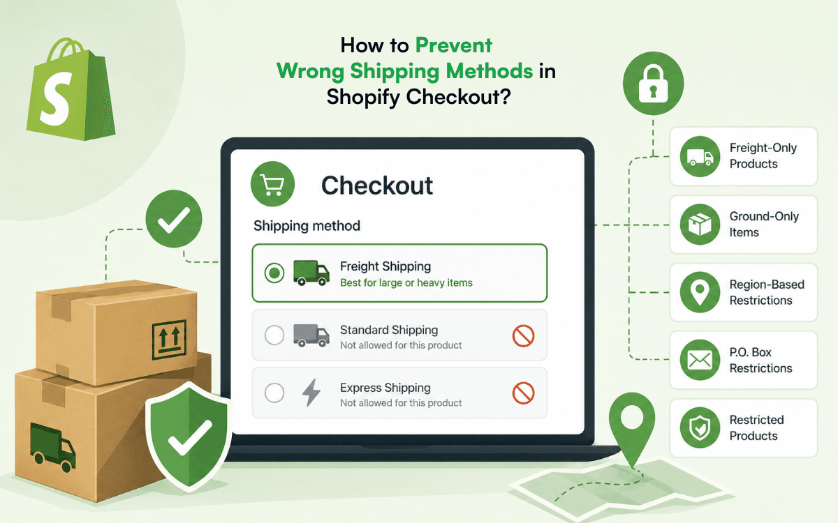 How to Prevent Wrong Shipping Methods in Shopify Checkout
