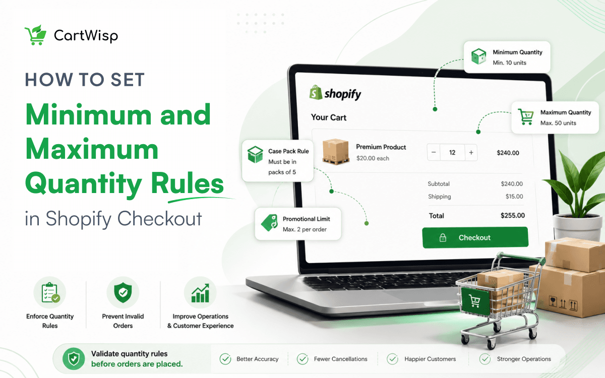 How to Set Minimum and Maximum Quantity Rules in Shopify Checkout